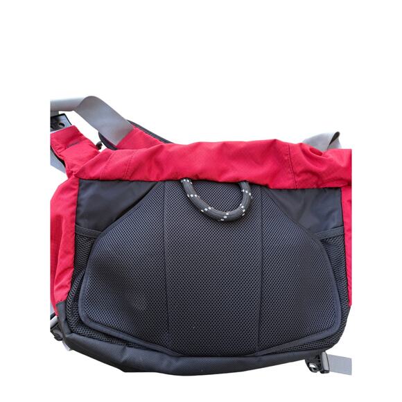 LL Bean Messenger Laptop Commuter Shoulder Bag Red Padded Organizer - Picture 6 of 7